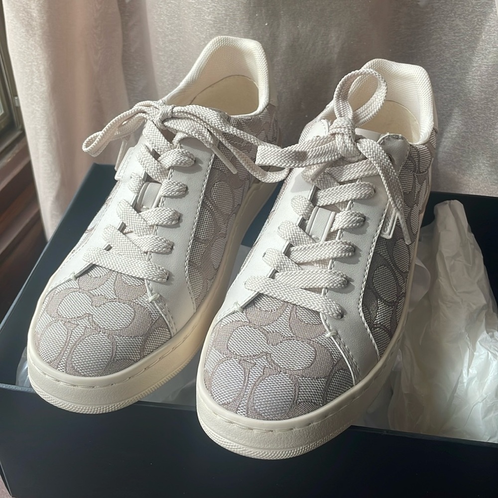 Coach lowline jacquard chalk/stone shoe